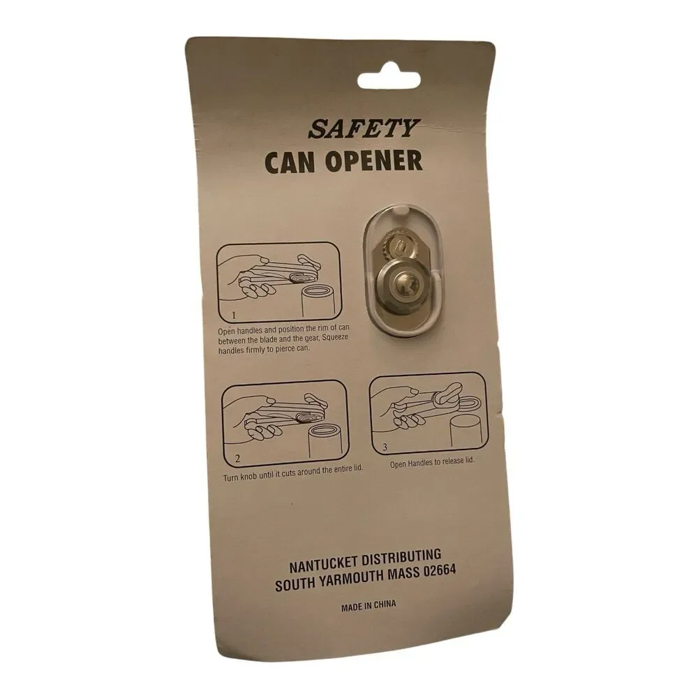 Safety Can Opener As Seen On TV Nantucket Distributing Ergonomic Dishwasher Safe